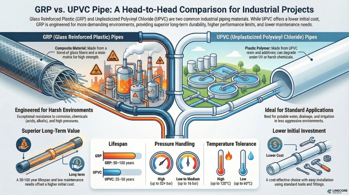 GRP Pipe vs UPVC Pipe: A Practical Comparison for Industrial ...