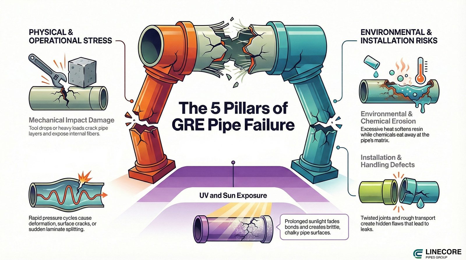 gre pipe failure reasons