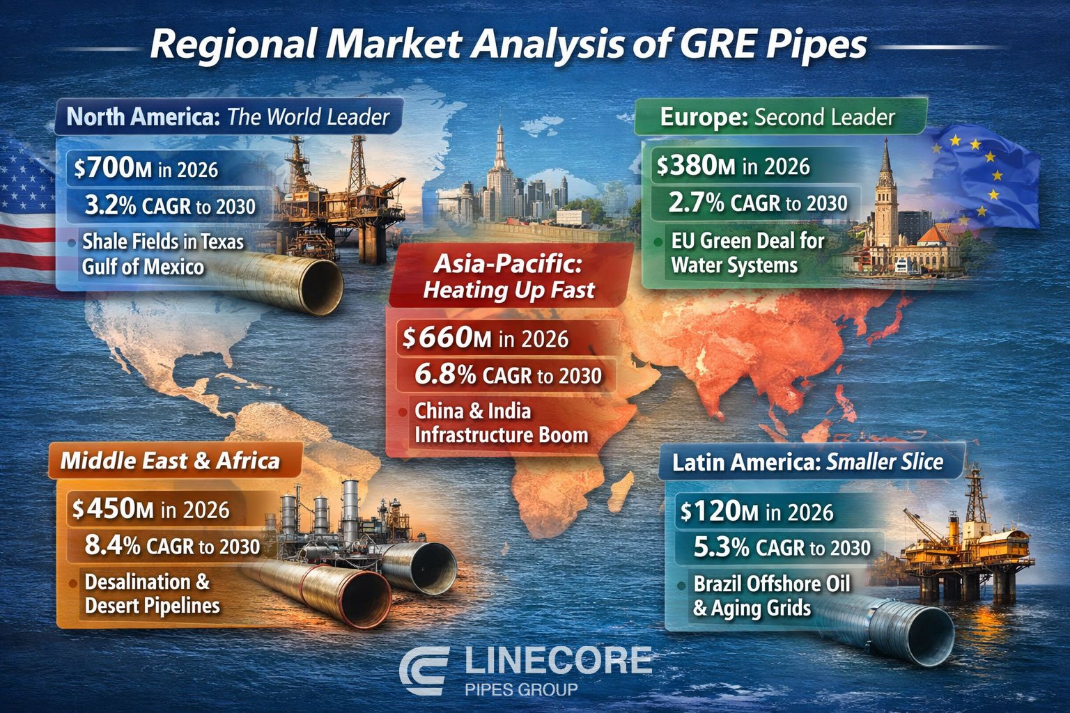 regional market gre pipes