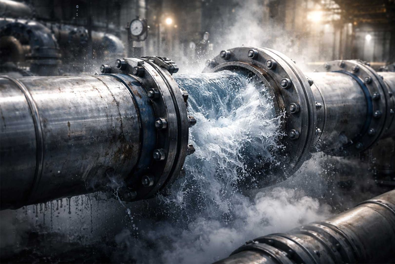 Water Hammer in High Pressure Pipelines