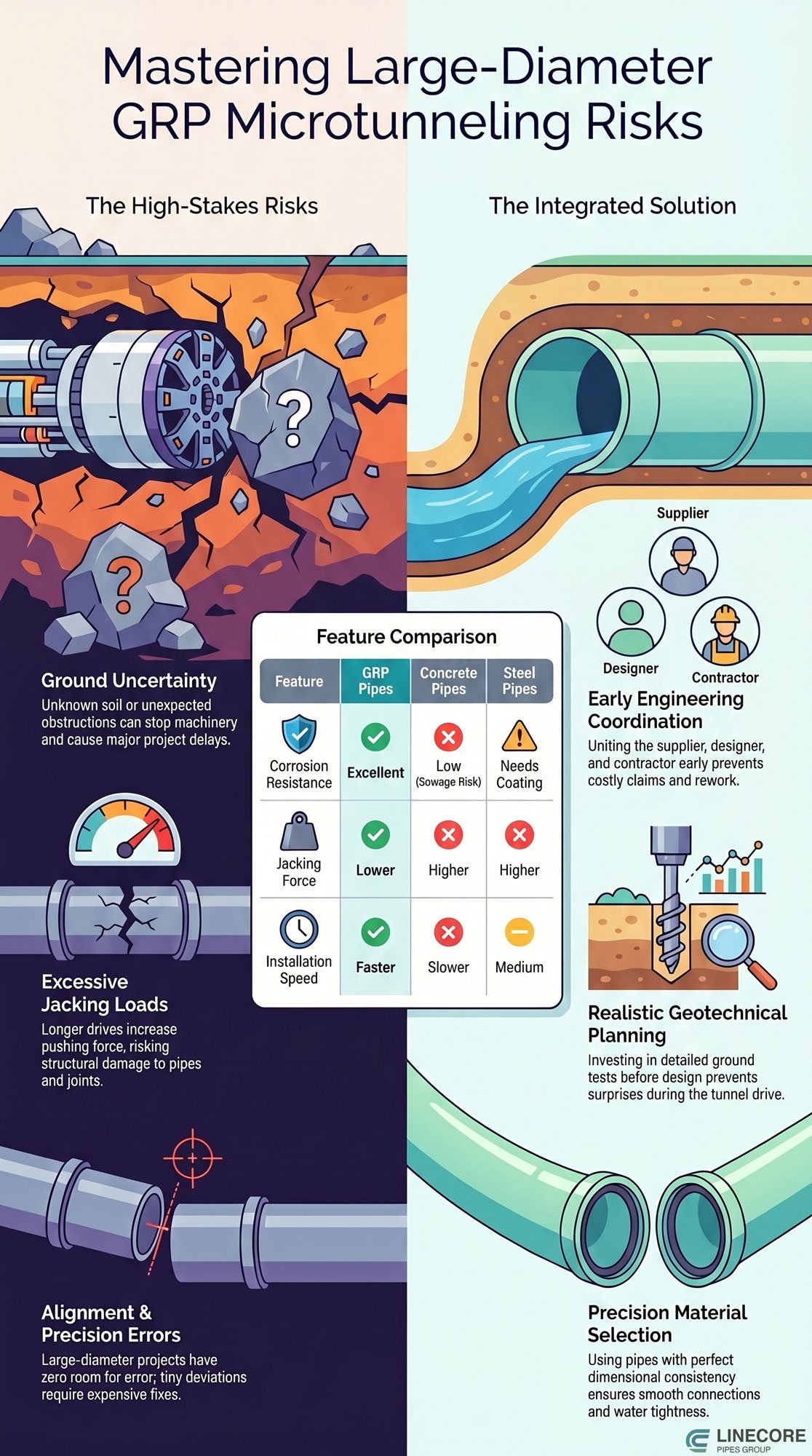 microtunneling risk grp pipelines infographic.