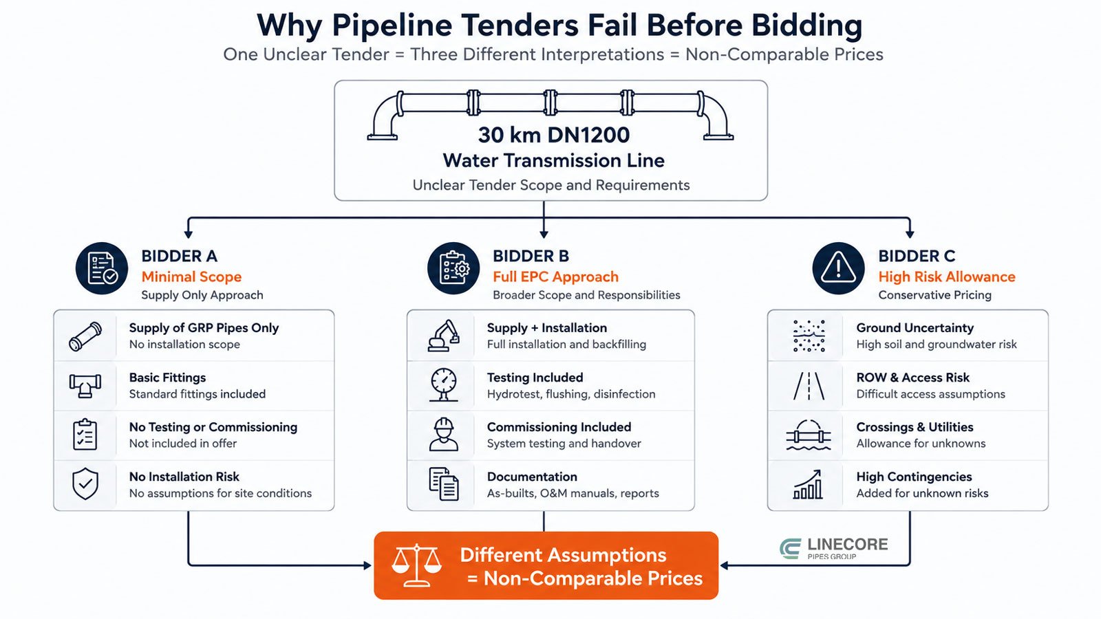 why pipeline tenders fail before bidding