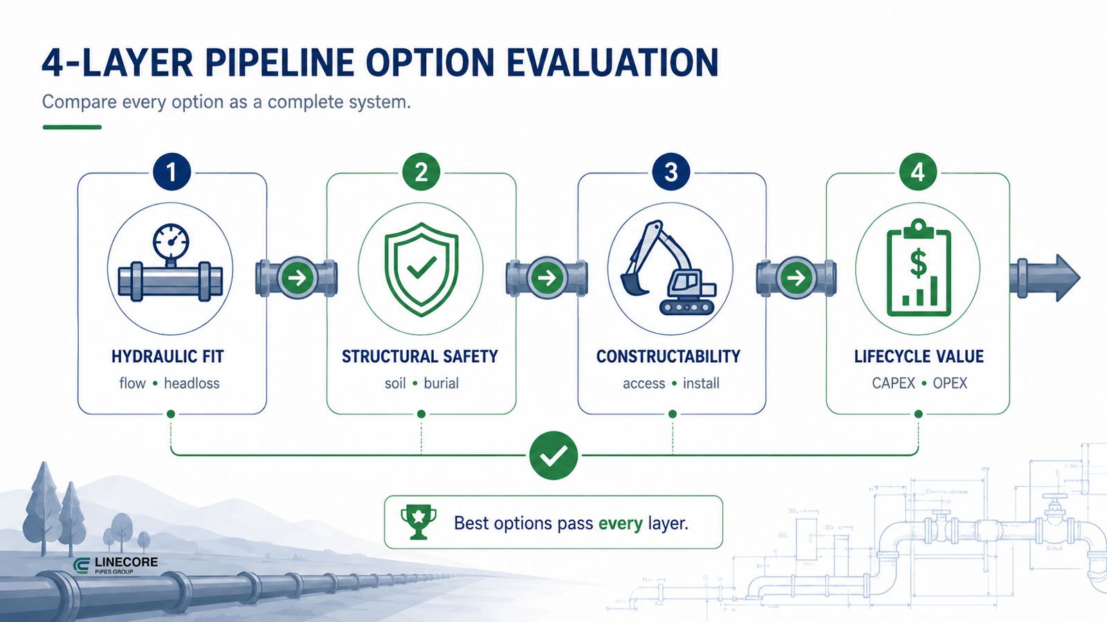 Four Layer Pipeline Evaluation Process.