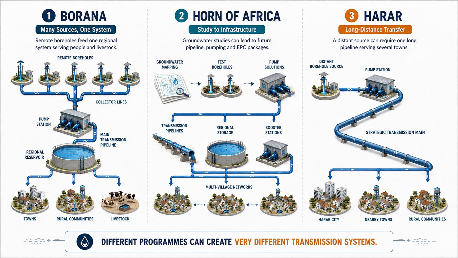 ethiopia water transmission project model