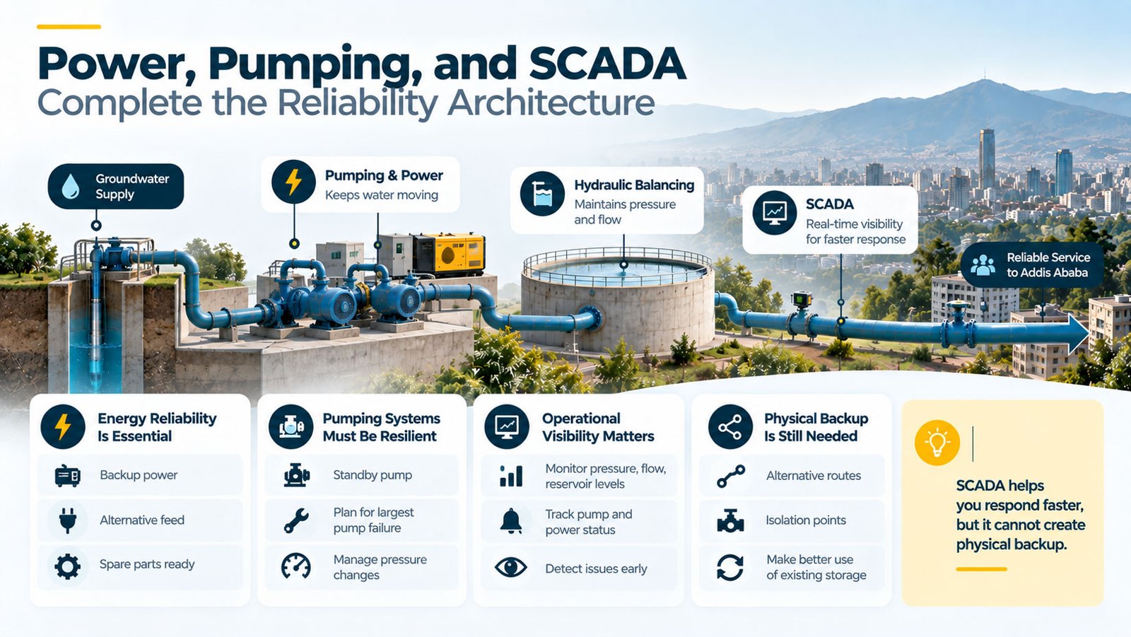 Pumping, Power, Hydraulic Balancing, and SCADA