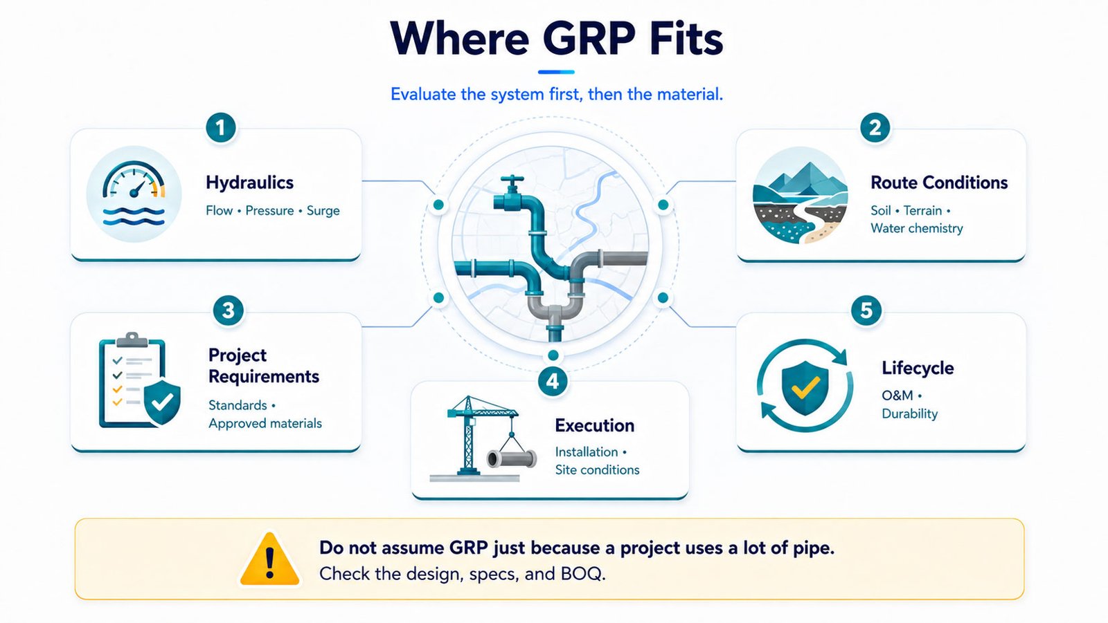 The Role of GRP and Composite Pipeline Systems