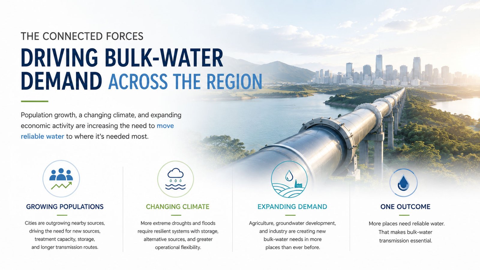 The Connected Forces Driving Bulk-Water Demand Across the Region
